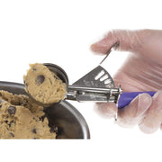 7/8 oz Stainless Steel Portion Control Disher with Orchid Polypropylene Handle - # by HUBERT – Plastic, Purple, Model 72563