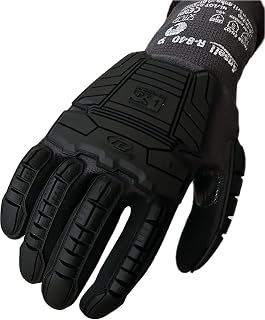 Ansell RINGERS R-840 Black TPR Impact Gloves, 2XL, Vend Pack, Case of 72