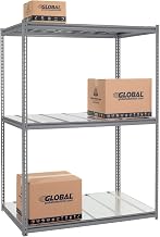 Global Industrial High Cap. Starter Rack 60Wx48Dx84H 3 Level Steel Deck 1300lb Per Shelf GRY