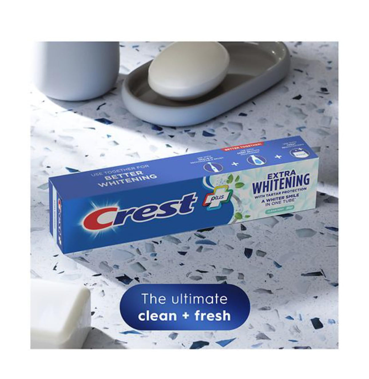 Complete Extra Whitening Toothpaste with Tartar Protection by Crest – 5.4 Ounce (Pack of 2), Pack of 2