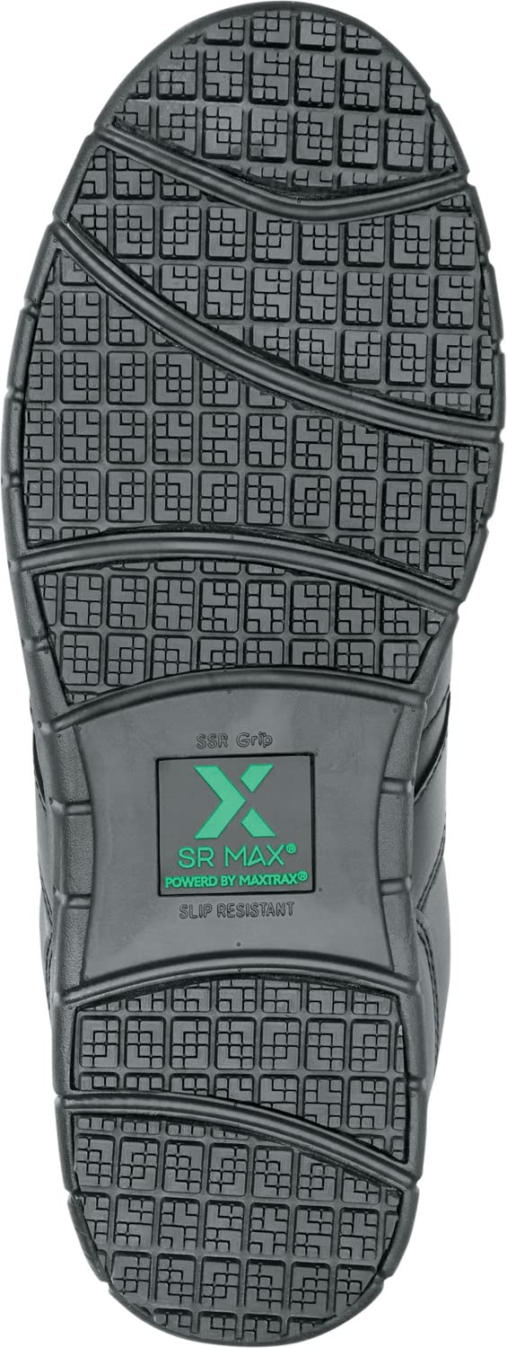 Mens Black MaxTrax Soft Toe SRO Athletic 12.0 EW by SR Max – 12 X-Wide, Rubber, Black, Model Lexington