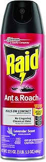 Raid 660549 Ant and Roach Killer, 17.5 oz Aerosol, Lavendar, 12/Carton