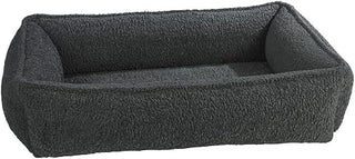 Bowsers Luxury Grey Sheepskin Small Urban Lounger, Small Dog Bed