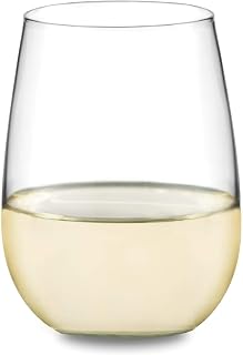 Libbey Vina Stemless White Wine Glasses, Set of 4