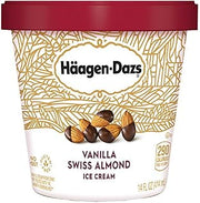 Häagen-Dazs Haagen-Dazs, Vanilla Swiss Almond Ice Cream, Pint (8 Count)