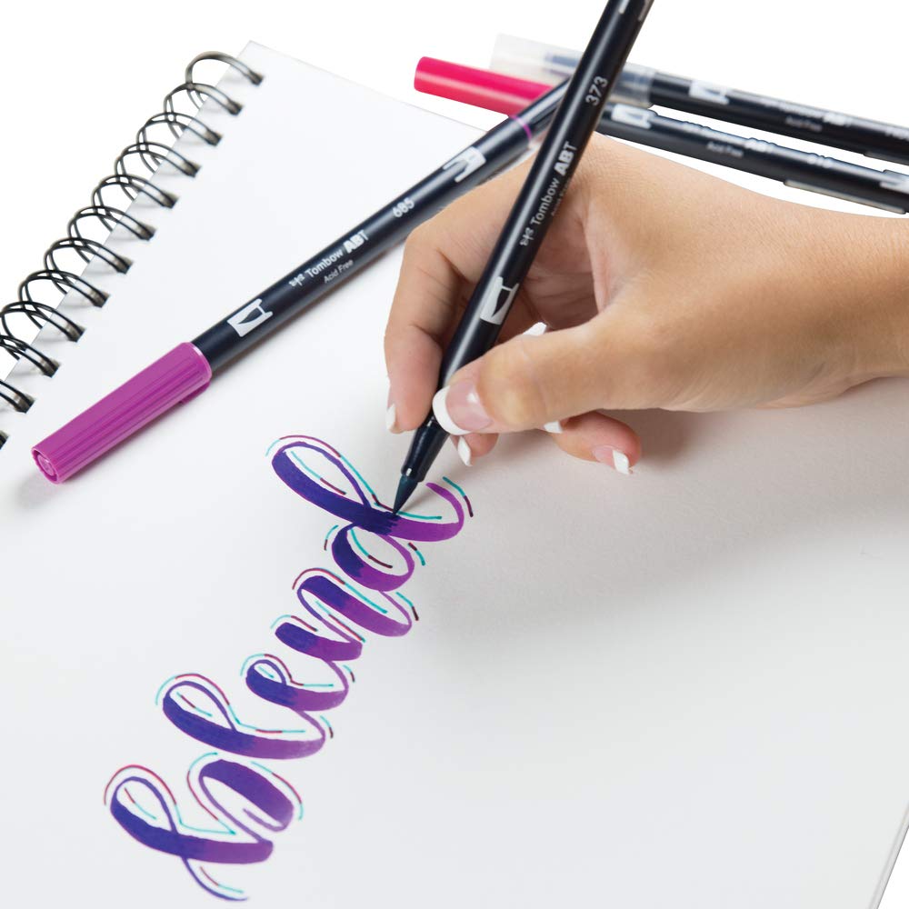 Advanced Lettering Set by Tombow – 1 Count (Pack of 1), Plastic, black, Model LS-AVD