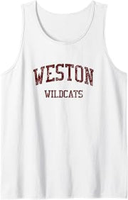 Weston High School HS Weston MA Vintage Sports Tank Top