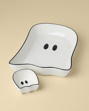 Ghost Chip & Dip 2-Piece Set by Lenox – 2 Count, Porcelain, White, Pack of 2, Model 899234