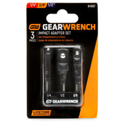 3PC 2.5" Impact Adaptor Set by GEARWRENCH – Black / Black, Model 84967