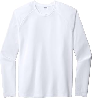 SPORT-TEK Unisex PosiCharge Long Sleeve Tri-Blend Wicking Raglan Tee | Workout Shirt for Men & Women, Athletic Gym Clothing