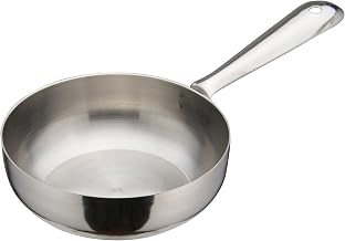 Winco 4" Steel Mini Stainless Steel Fry Pan