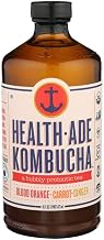 Health Ade Organic Blood Orange Carrot Ginger Kombucha by Health-Ade – Pack of 12