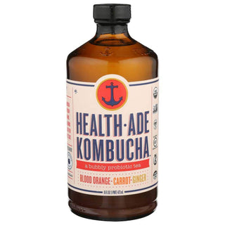 Health Ade Organic Blood Orange Carrot Ginger Kombucha by Health-Ade – Pack of 12