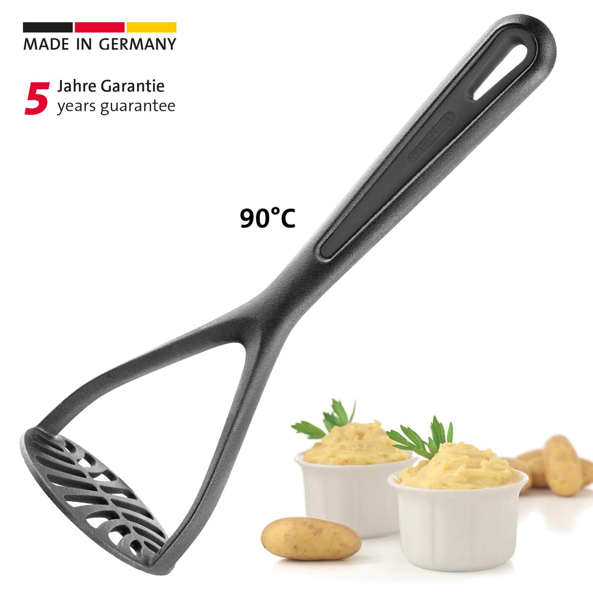 Potato Masher Gentle by Westmark – A, Multi-Ply, Black, Model 28632270