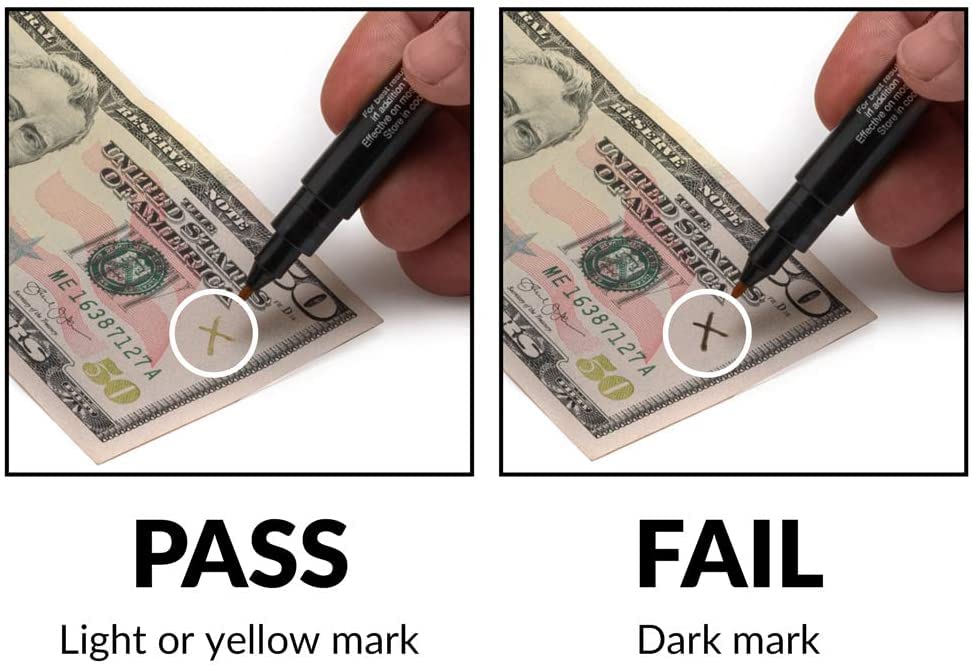 Counterfeit Bill Detector Marker Pen by Dri Mark – 1 Pack, Not Appilcable, Black, Model 351B1