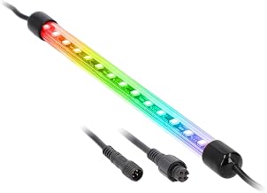 Heise by Metra 9 Inch LED Chase Tube, RGB Color Changing Vehicle Accent Light with App Control