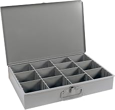 DURHAM Compartment Box - 18x12x3" - (13) Compartments - With Adjustable Dividers - Lot of 4