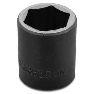 1/2" Drive Impact Socket 30 mm - 6 Point by STANLEY – 30mm, Blend, Multi, Model J7430M