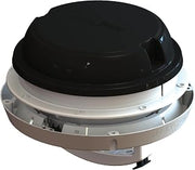 MAXXAIR Maxxfan Dome 6"" Round 12V Ventilation Fan - Compact Solution for Rooftop or Sidewall Ventilation, Exhaust Only, Removable Screens, Fan Guard Rain Shield, Moisture Control, Black (00-03812B)