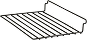 Econoco Straight Shelf, 12" Length x 8" Depth, Black 6 Pack | Heavy-duty wire or wood shelving for gridwall, slatwall, or shelving standards, professional retail display surface