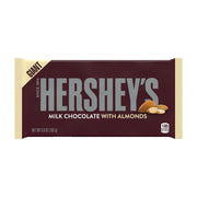Milk Chocolate with Almonds Giant Candy by HERSHEY'S – 6.8 Ounce (Pack of 12), Multicolored, Pack of 12, Model KKPPOA24723