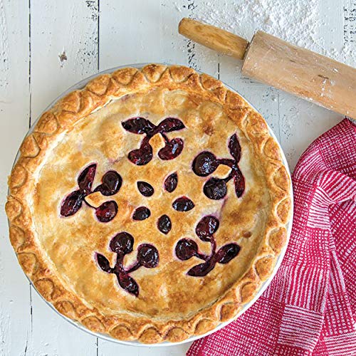 Nordic Ware 13.94 x 13.63 x 0.25 inch / Stars & Cherries Pie Top Cutter / Red Cookie Cutters