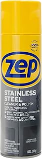 Zep Stainless Steel Cleaner and Polish 14 ounces - ZUSSTL14 - Protects Metal Surfaces from Fingerprints, Soil and Waterspots
