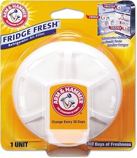 Church & Dwight Arm & Hammer Fridge Fresh Baking Soda Disc, Refrigerator Air Filter 5.5 oz, Unscented