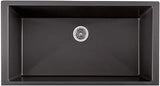 Elkay QUARTZ LUXE 35-7/8 X 19 X 9 SINGLE BOWL UNDERMOUNT KITCHEN SINK WITH PERFECT DRAIN CHAR