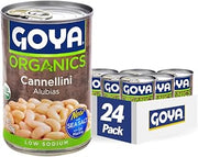 Goya Foods Organic Cannellini Beans, 15.5 Ounce (Pack of 24)