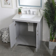 Elegant Decor 30" - Single / Grey / Traditional Wheel Care