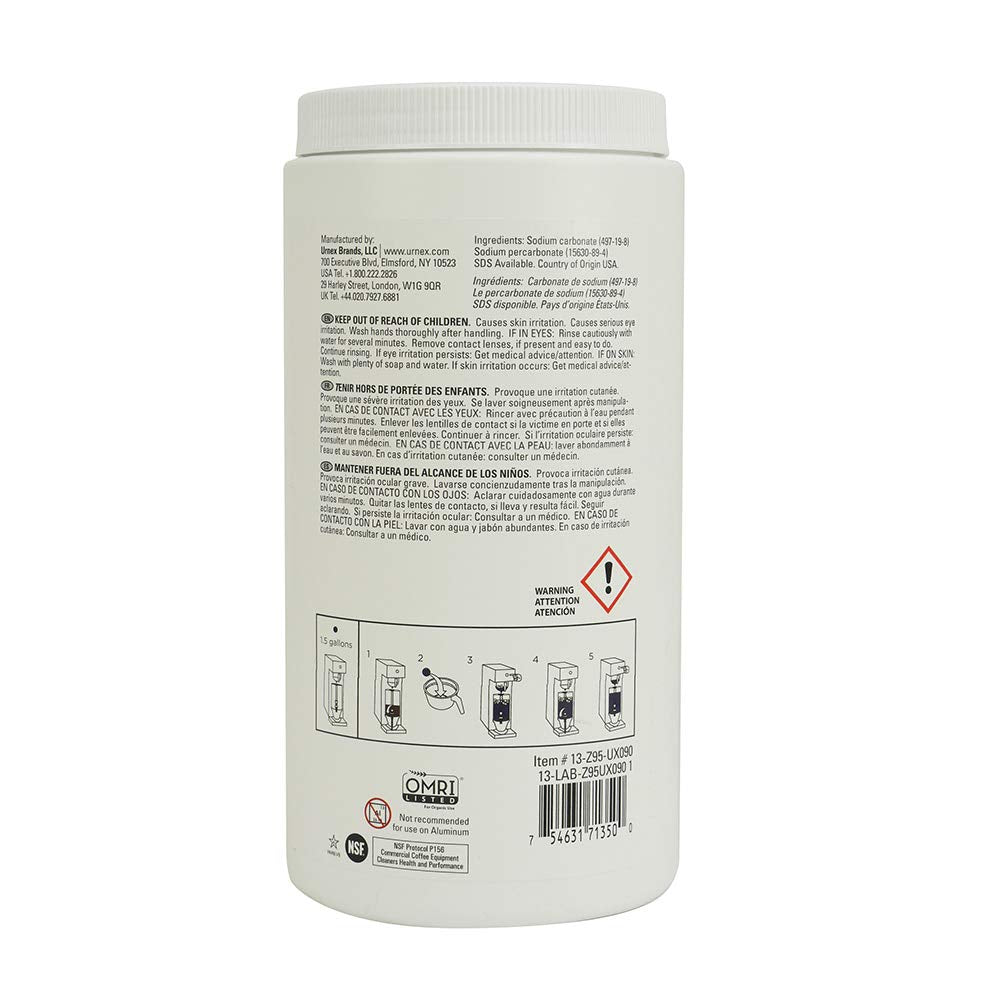 Tabz Z95-90 Count - Coffee Equipment Cleaning Tablets by Urnex – 90 Count (Pack of 1), Model 13-Z95-UX090
