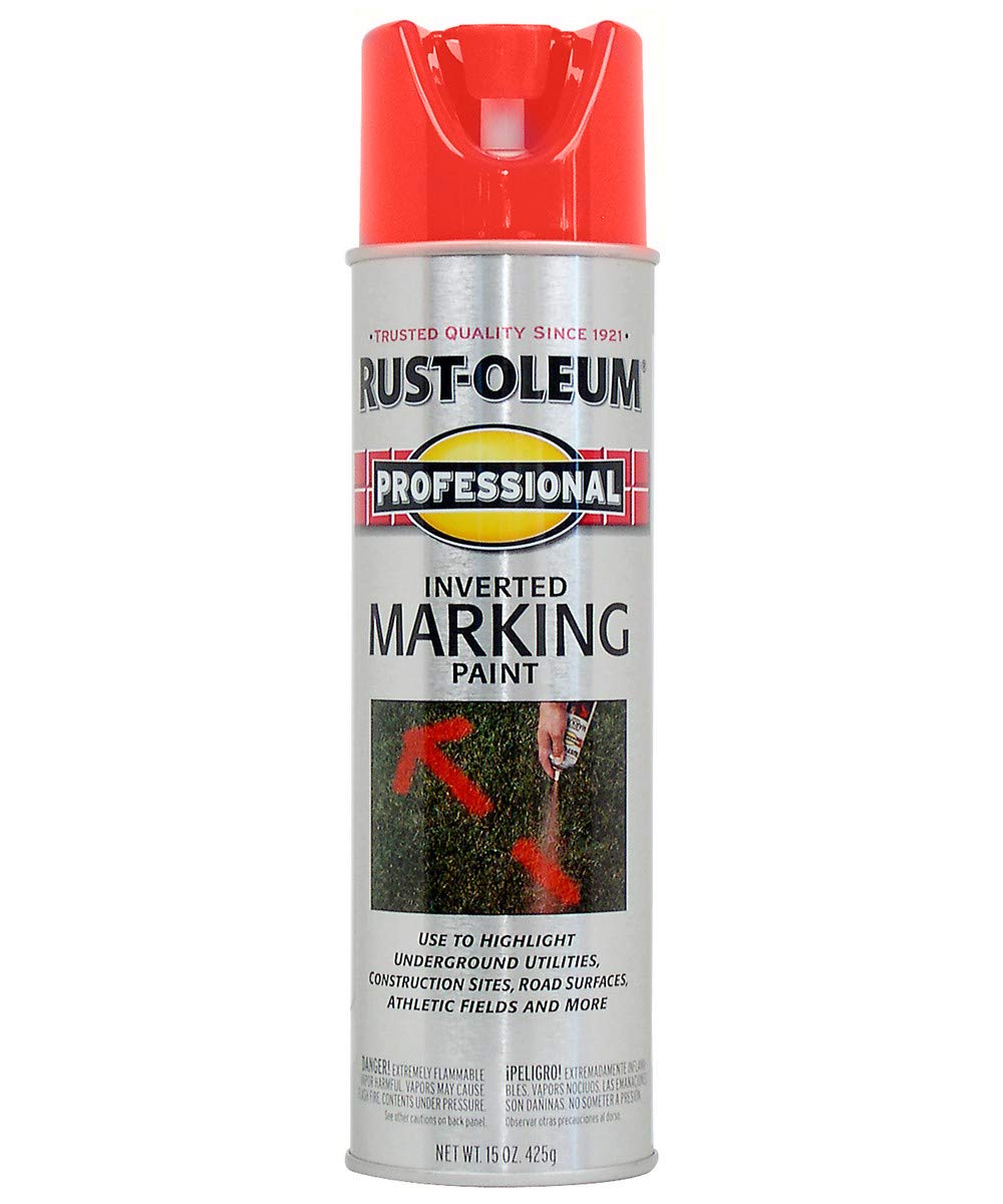 Rust-Oleum 15 Ounce (Pack of 1) / Fluorescent Red/Orange / 1 Spray Paint