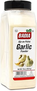 Badia Garlic Powder, 16 oz – Fine Garlic Seasoning for Everyday Cooking