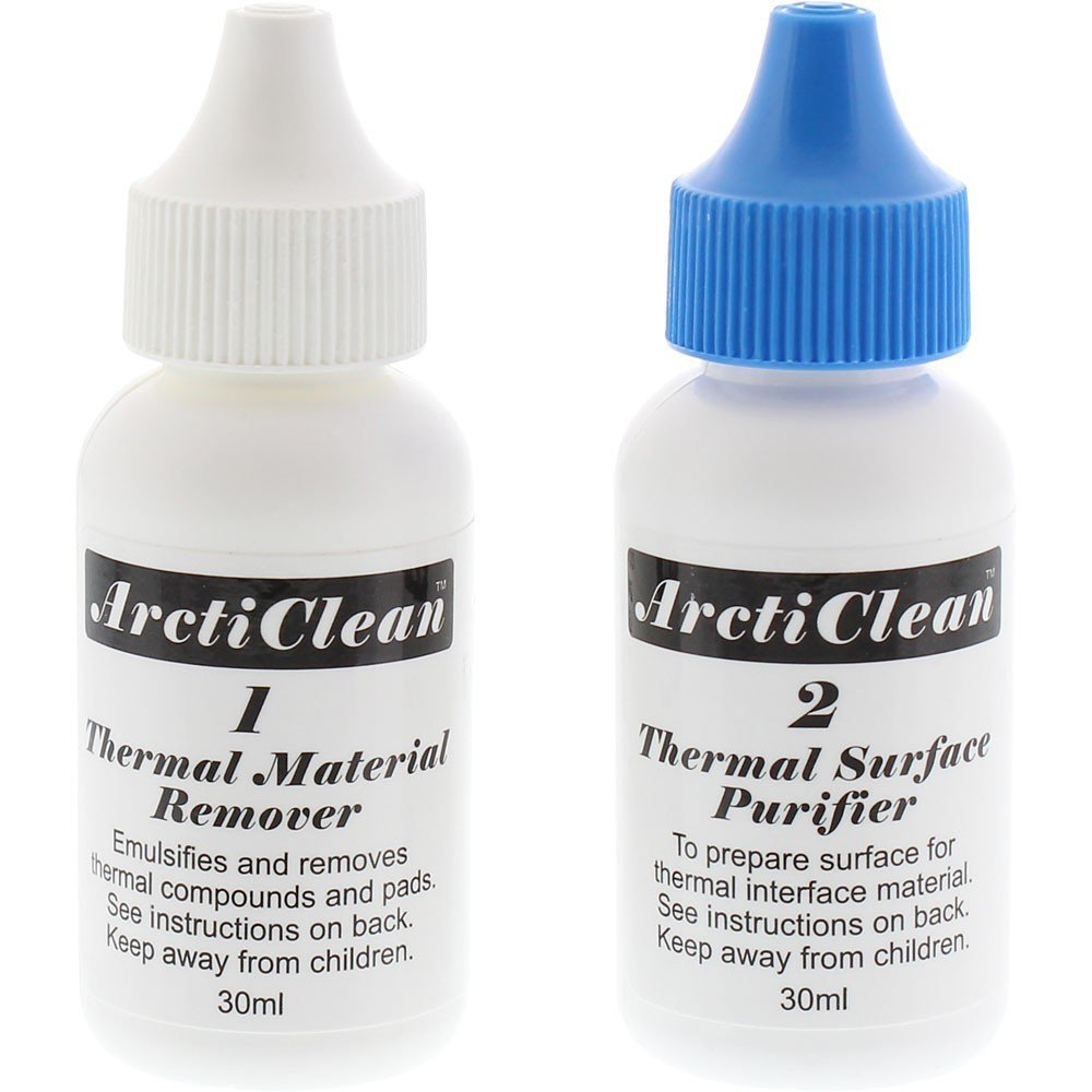 ArctiClean 60ml Kit 1 & 2 Thermal Grease Paste Compound Remover and Purifier by Arctic Silver – 1.01 Fl Oz (Pack of 2), Original Version, Model ACN-60ML