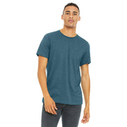 BELLA+CANVAS Unisex Jersey Short Sleeve Tee by Bella + Canvas – Small-X-Large, Polyester, Heather Slate, Model 3001