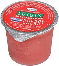 Luigi Cherry Italian Ice Cup, 4 Ounce -- 48 per case.