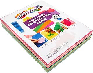 Colorations Lightweight Construction Paper Pack, 10 Colors, 300 Sheets