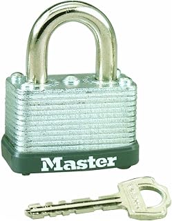 Master Lock 22T Keyed Alike Warded Padlock, 1-1/2 Inch, 2-Pack