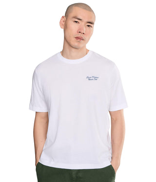 Mens Rooftop Boyfriend Tee Bright White XS One Size by TravisMathew – Cotton Blend, Bright White, Model A46406