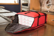 San Jamar 22" X 12" X 12" / red / Modern Pizza Delivery Bags
