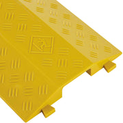 1-Channel Drop Over Cable Protector by Global Industrial – Polyvinyl Chloride, Yellow, Model TSH30109OR