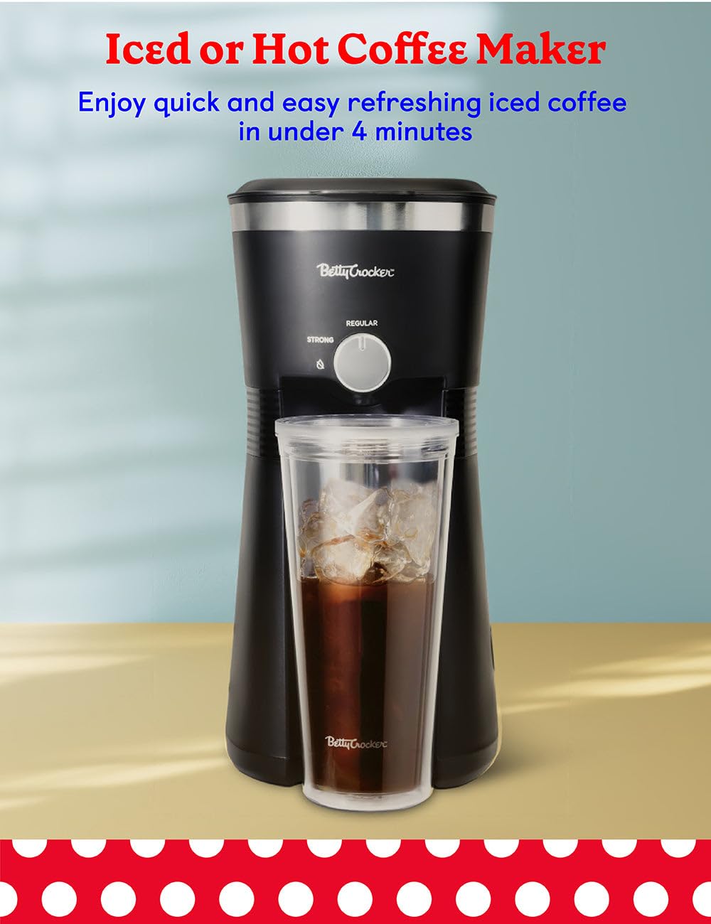 Betty Crocker Red / 12-Cup / Modern Coffee Machines