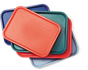 Carlisle FoodService Products Burgundy / 1 / 16.3" x 12.1" x 0.7" Serving Trays