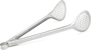 Cuisipro Stainless Steel Wide Grill/Fry Tongs, 12-Inch
