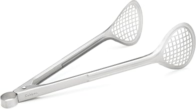 Cuisipro Stainless Steel Wide Grill/Fry Tongs, 12-Inch