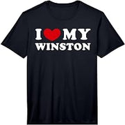 Mens I Love My Winston, I Love My Winston Performance T-Shirt