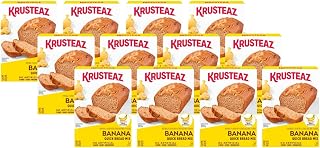 Krusteaz Banana Quick Bread Mix, 15 OZ (Pack of 12)