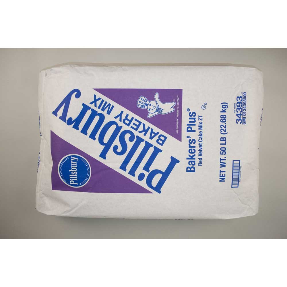 Pillsbury Bakers Plus Red Velvet Cake Mix by General Mills – 50 Pound