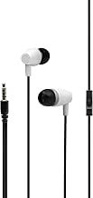 Wicked Audio Clave Wired Earbuds with Mic, White, in-Ear, 92dB Sensitivity, Noise Isolation